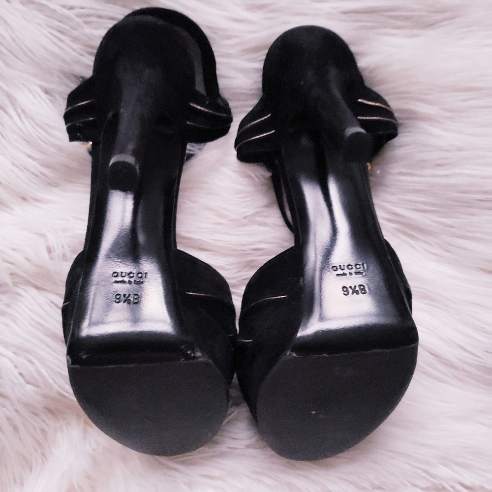 Gucci Suede Platform Heels - Picture 3 of 8